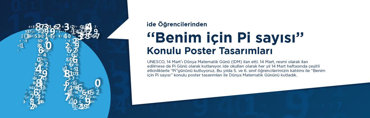 ide Öğrencilerinden Dünya Pi Günü'ne Özel Poster Çalışmaları