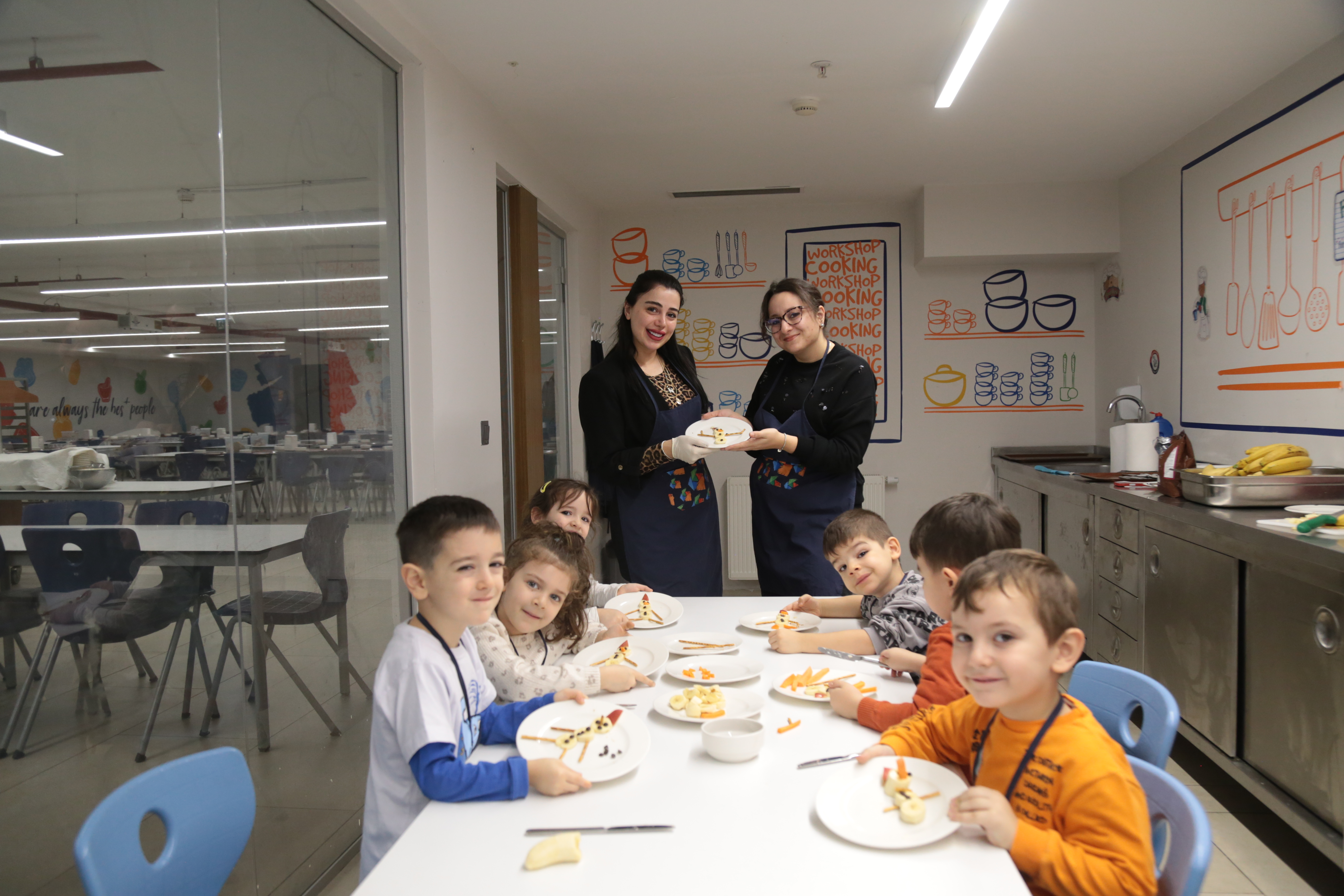 Minik Aşçılardan Tatlı Tasarımlar: Muzdan Kardan Adam