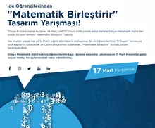 ide Öğrencilerinden ''Matematik Birleştirir'' Tasarım Yarışmaları