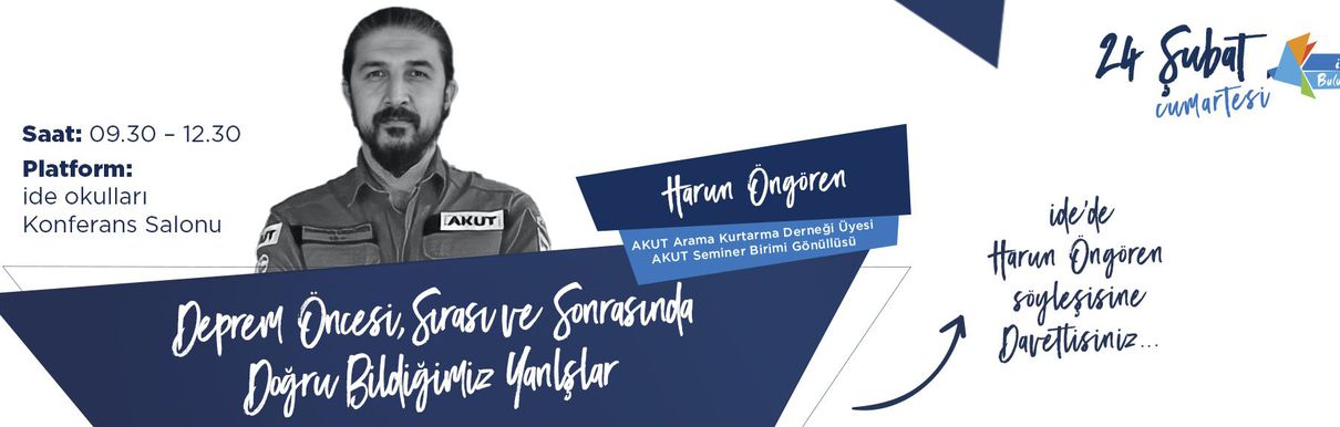 Deprem Öncesi, Sırası ve Sonrasında Doğru Bildiğimiz Yanlışlar Söyleşisinde Buluştuk
